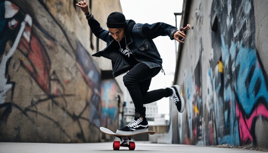 Outfit Skateboarding dengan Vans